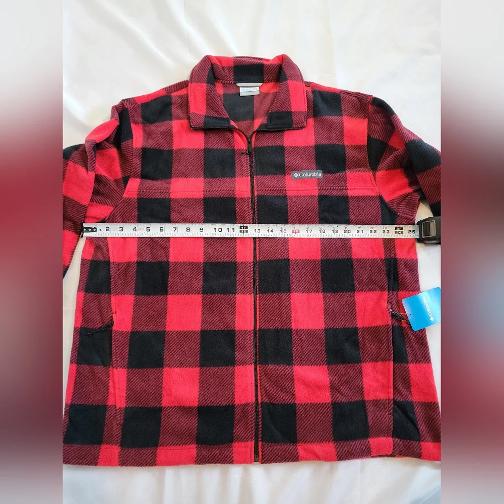 Mens Columbia Steens Mountain Printed Full-Zip Fleece Jacket Bufflo Plaid Print